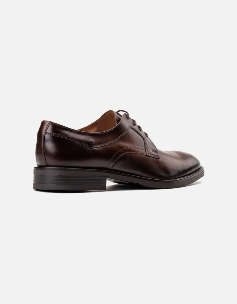 London Sleeve Leather Men's Brown Lace-Up Shoes