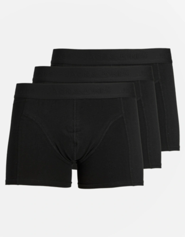 WAISTBAND 3 Pack Trunks Mens Black