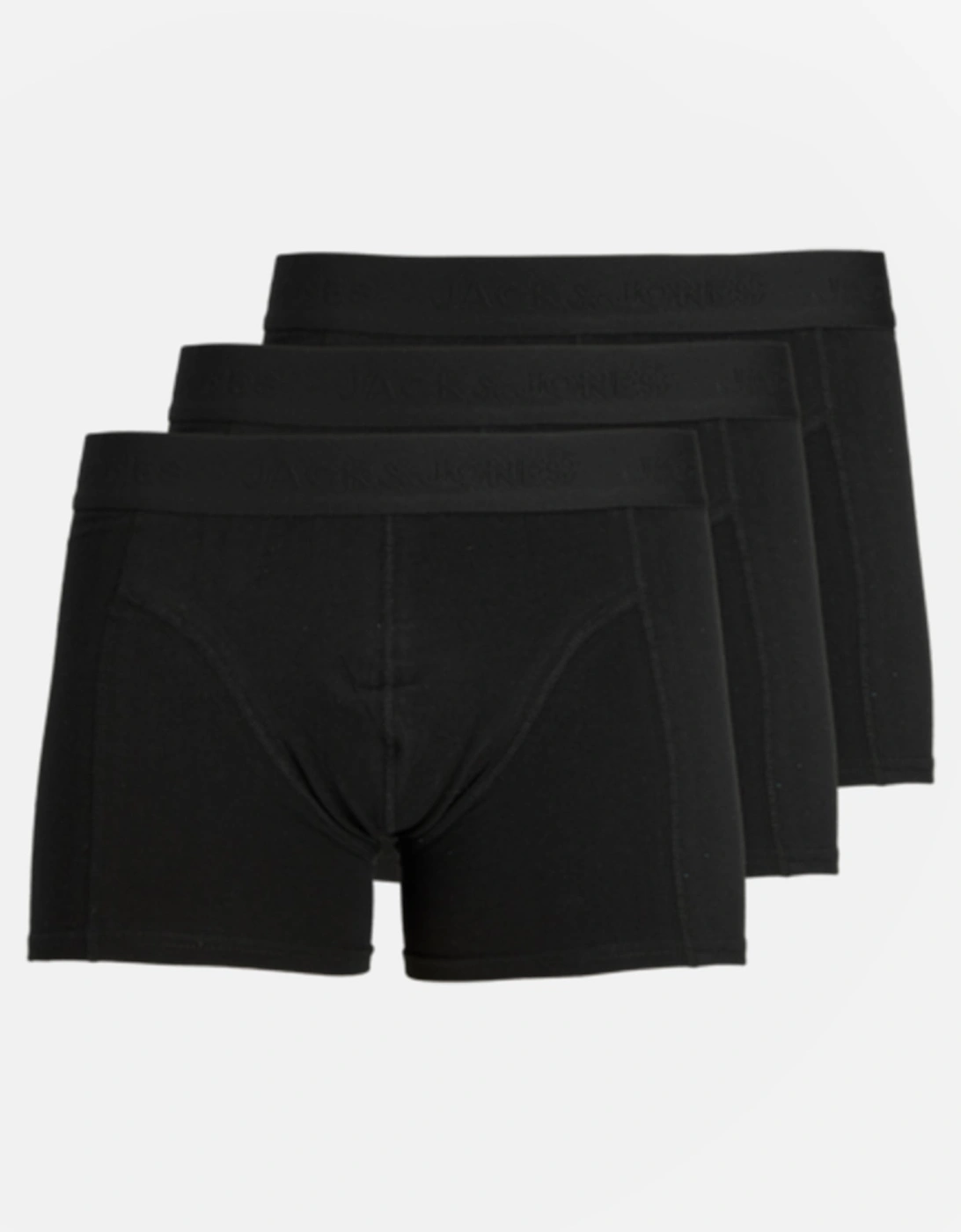 WAISTBAND 3 Pack Trunks Mens Black, 9 of 8