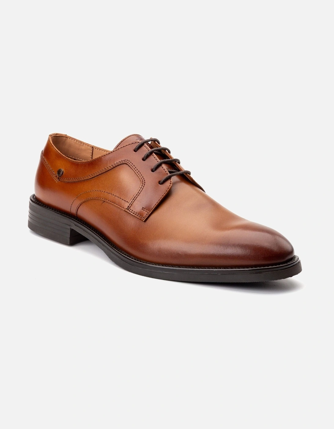 London Sleeve Leather Men's Tan Lace-Up Shoes, 7 of 6