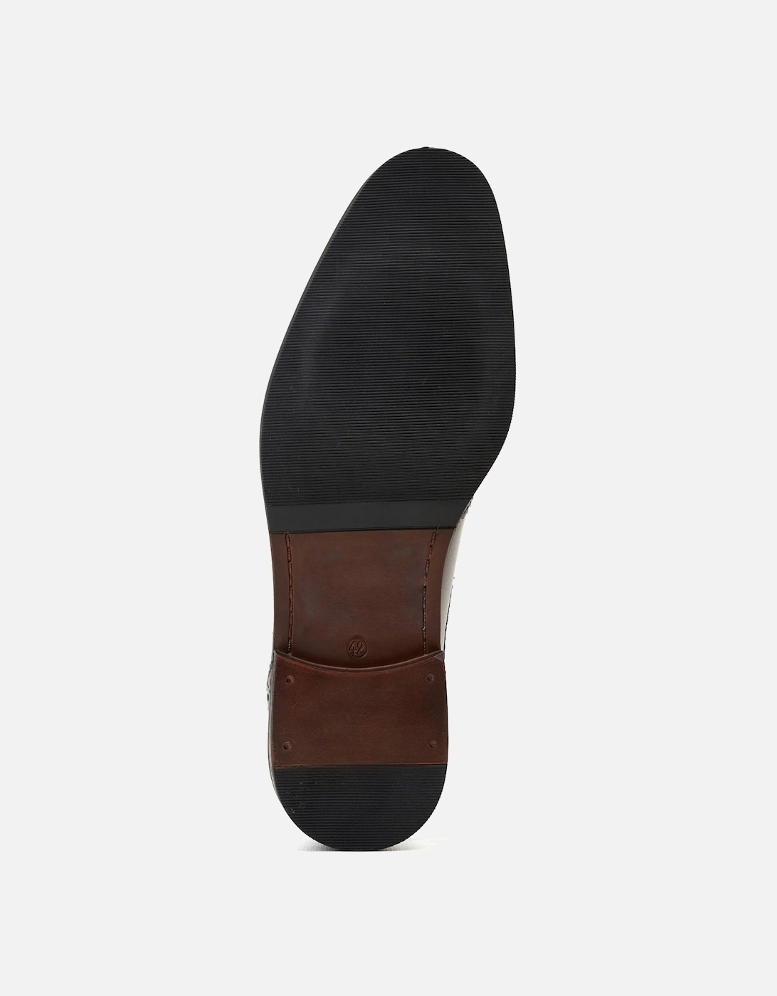 London Sleeve Leather Men's Black Lace-Up Shoes