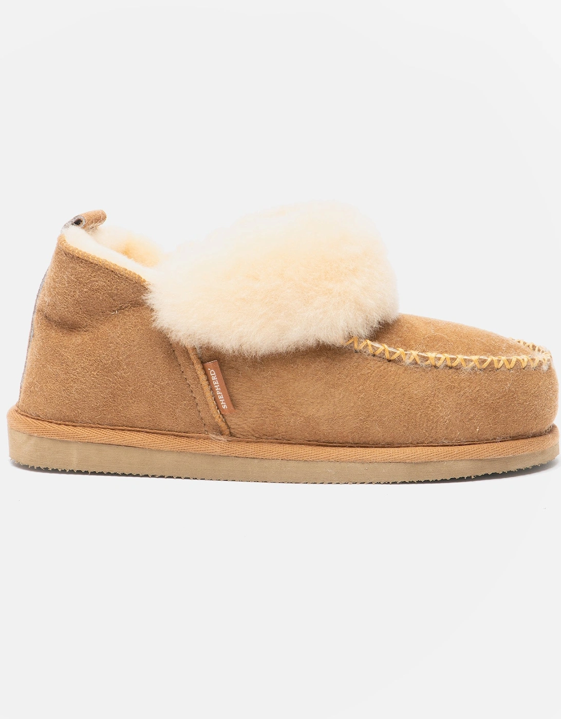 ALBINA Womens Sheepskin Slipper Boots Chestnut, 7 of 6