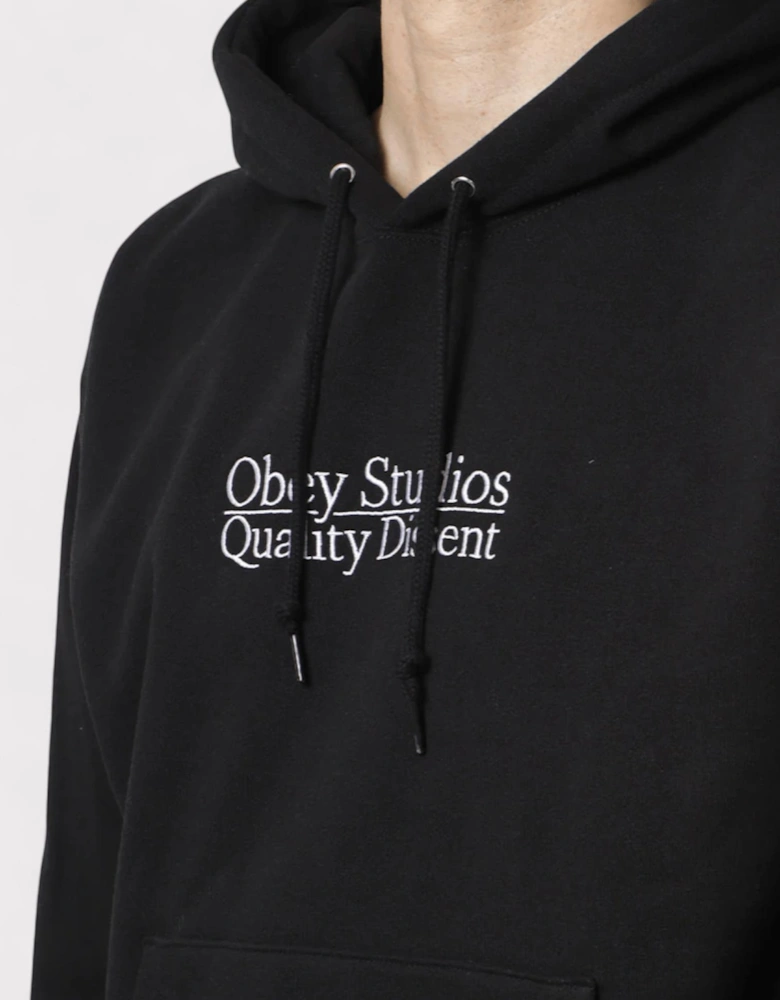 Quality Dissent Hoodie Black