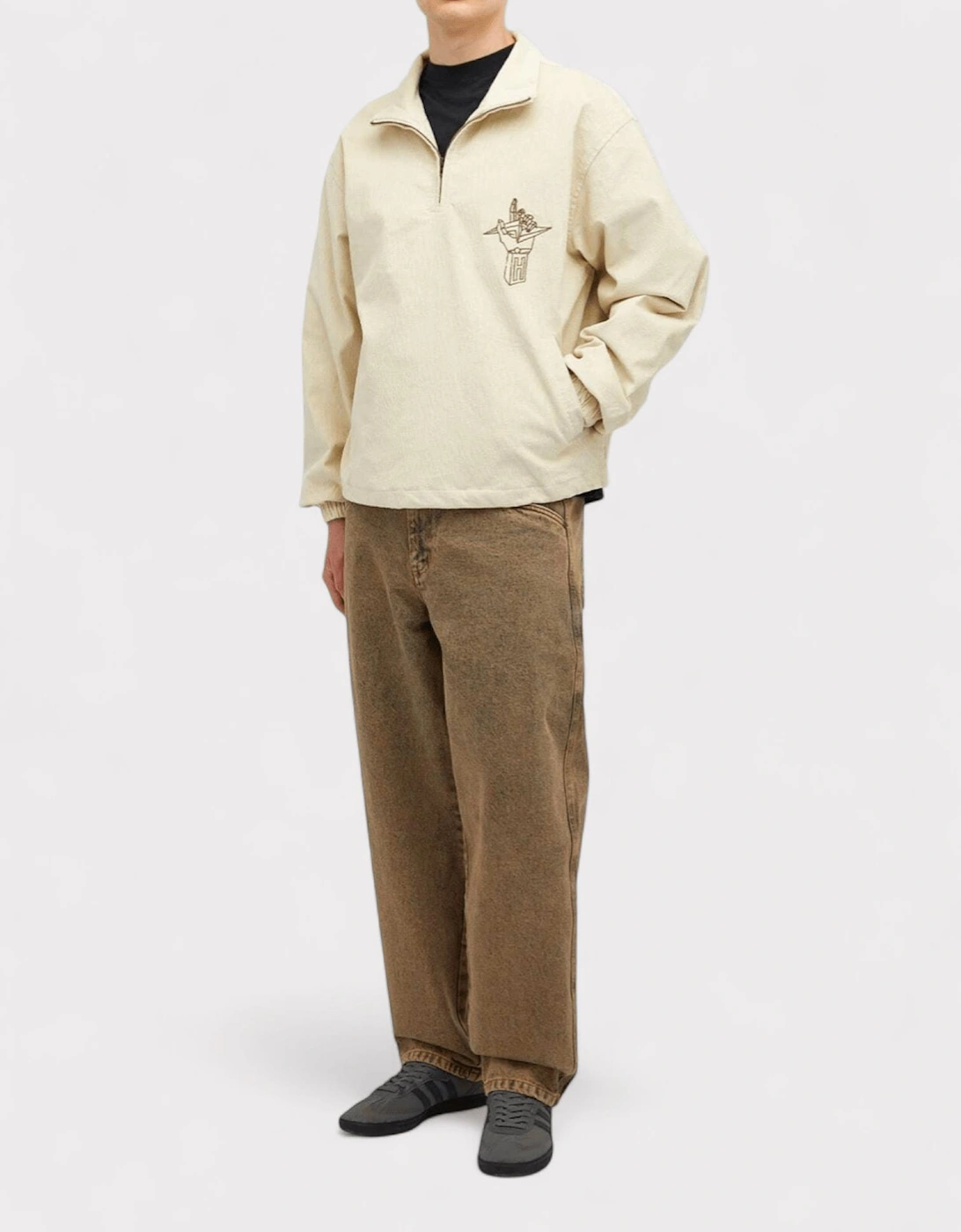 Corduroy Qtr Zip Anorak