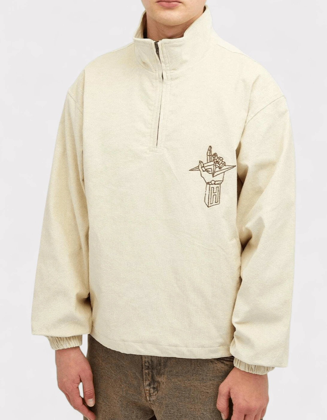 Corduroy Qtr Zip Anorak