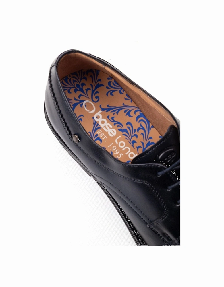 London Sleeve Leather Men's Navy Lace-Up Shoes