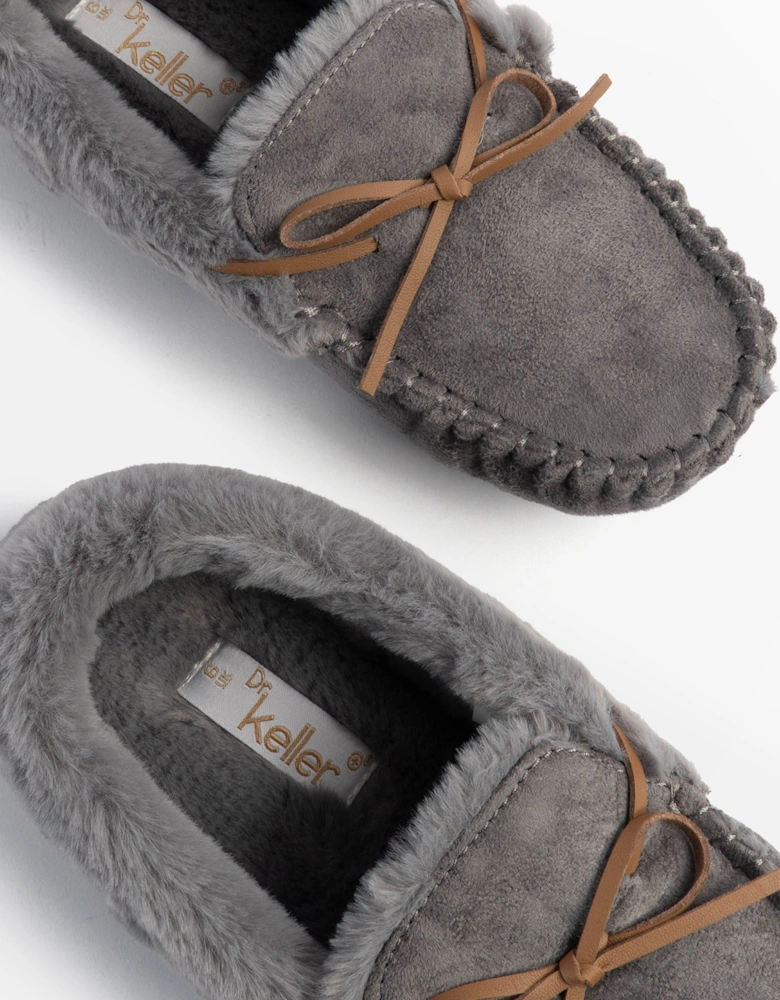 VANESSA Womens Slippers Grey