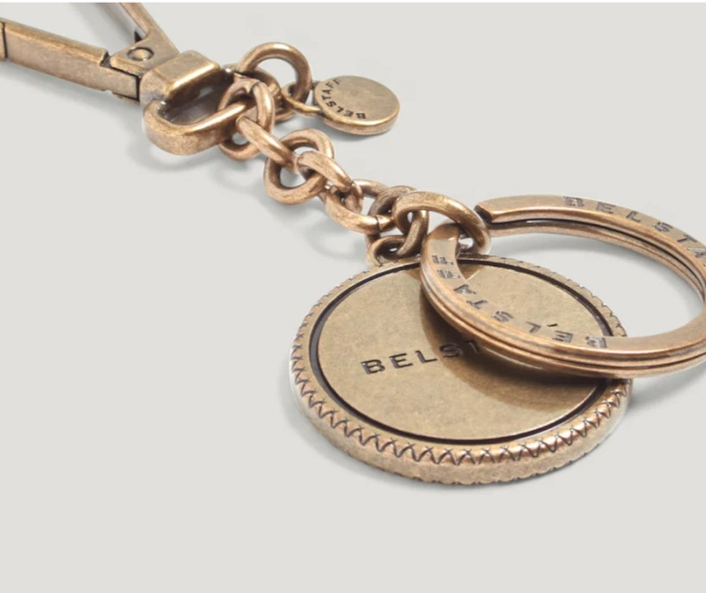 Harding Metal Keyring Antique Brass