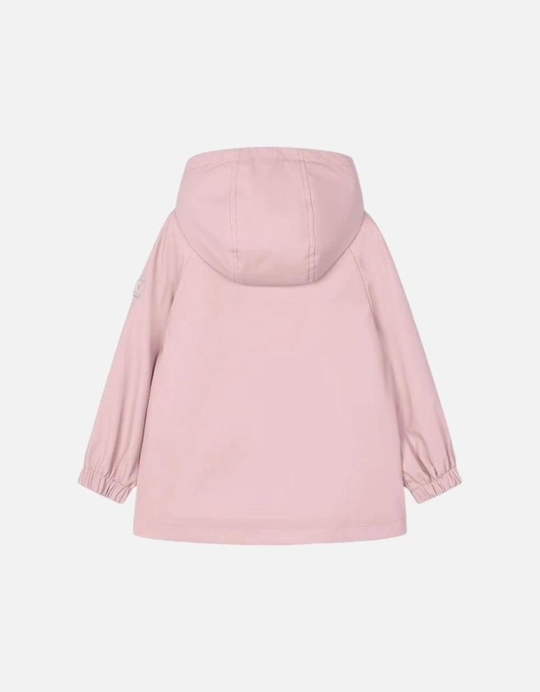 Girls Pale Pink Rain Coat