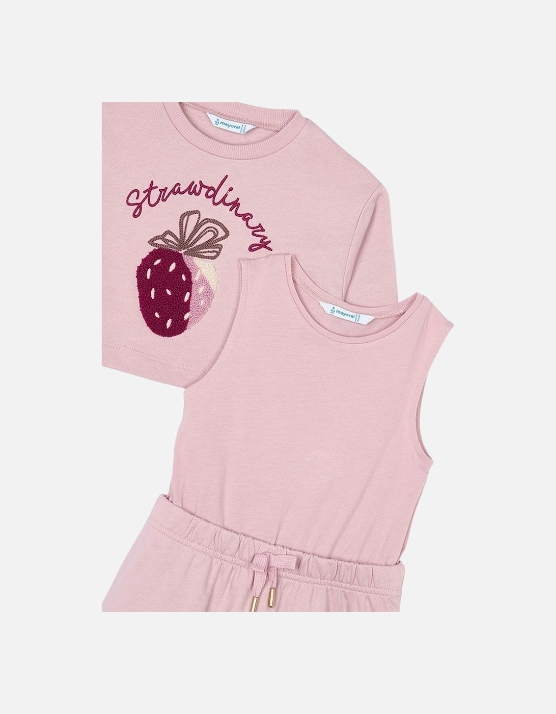 Girls Pale Pink Jumper Dress