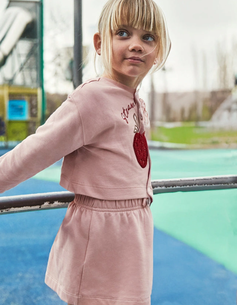 Girls Pale Pink Jumper Dress
