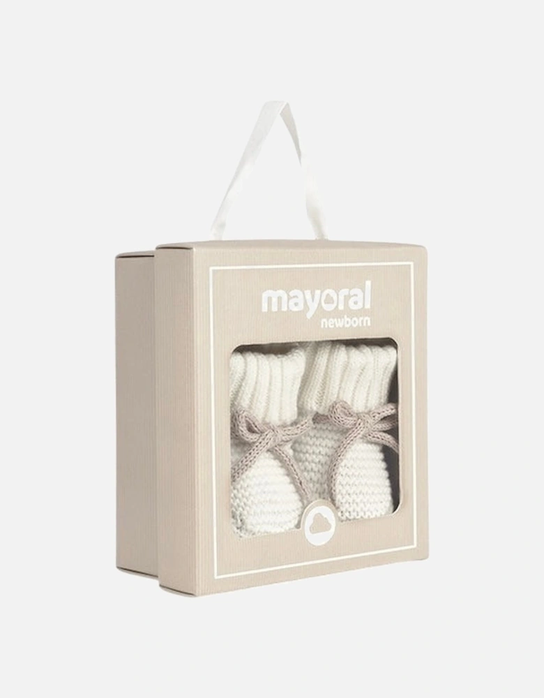 Neutral Knit Booties