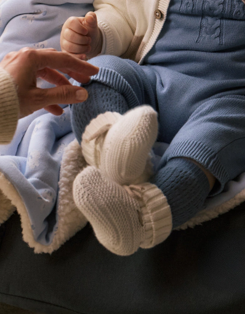 Neutral Knit Booties