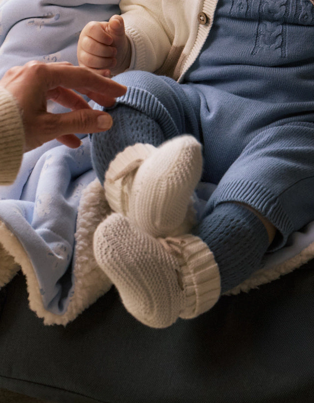 Neutral Knit Booties