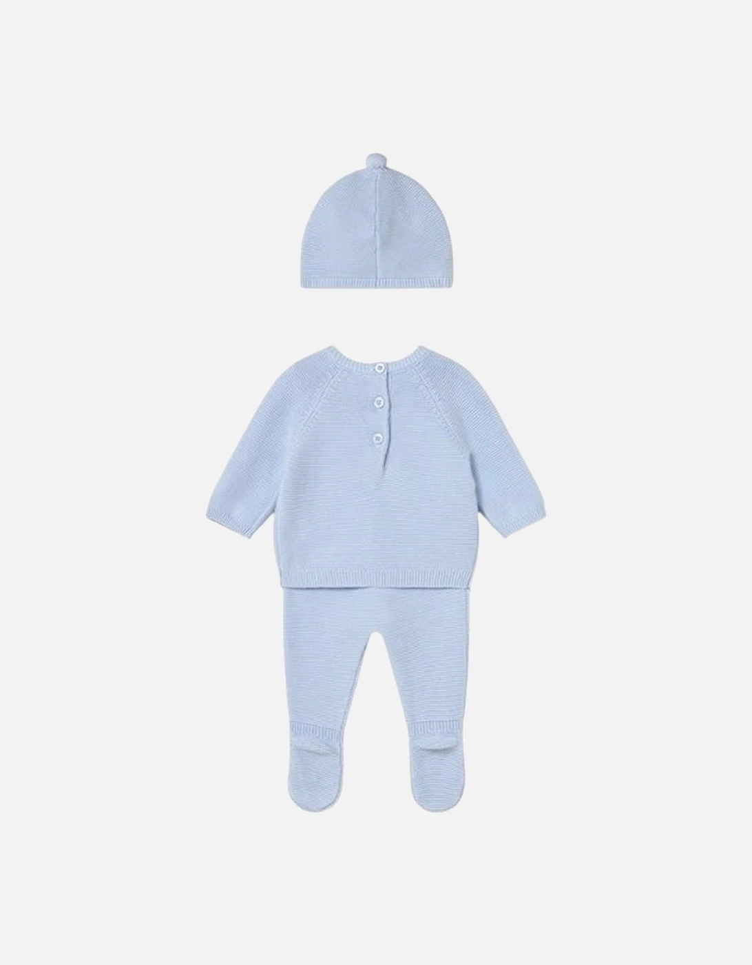 Boys Pale Blue Knit Pant Set