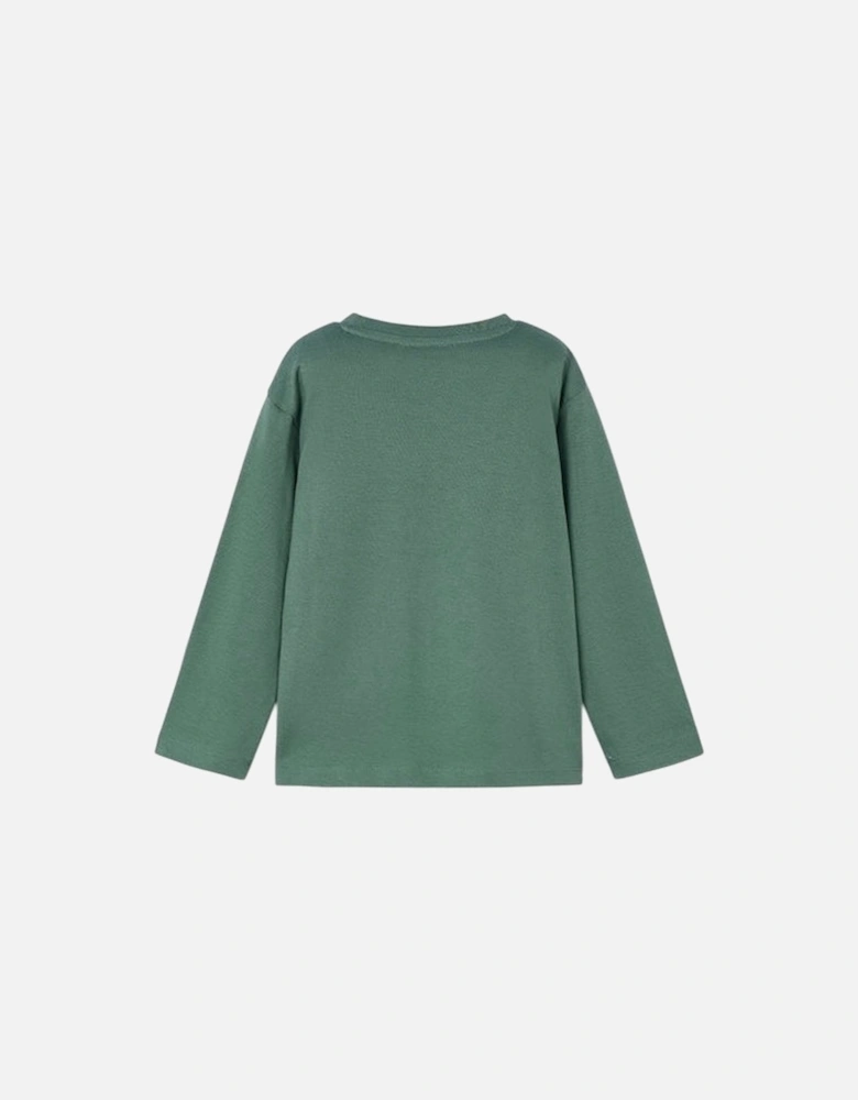 Boys Green Logo Top