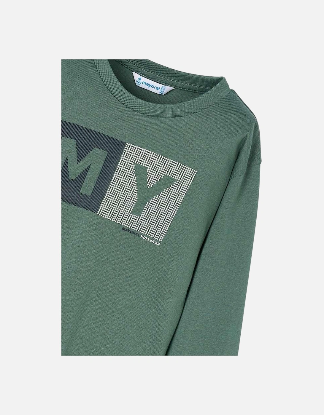 Boys Green Logo Top