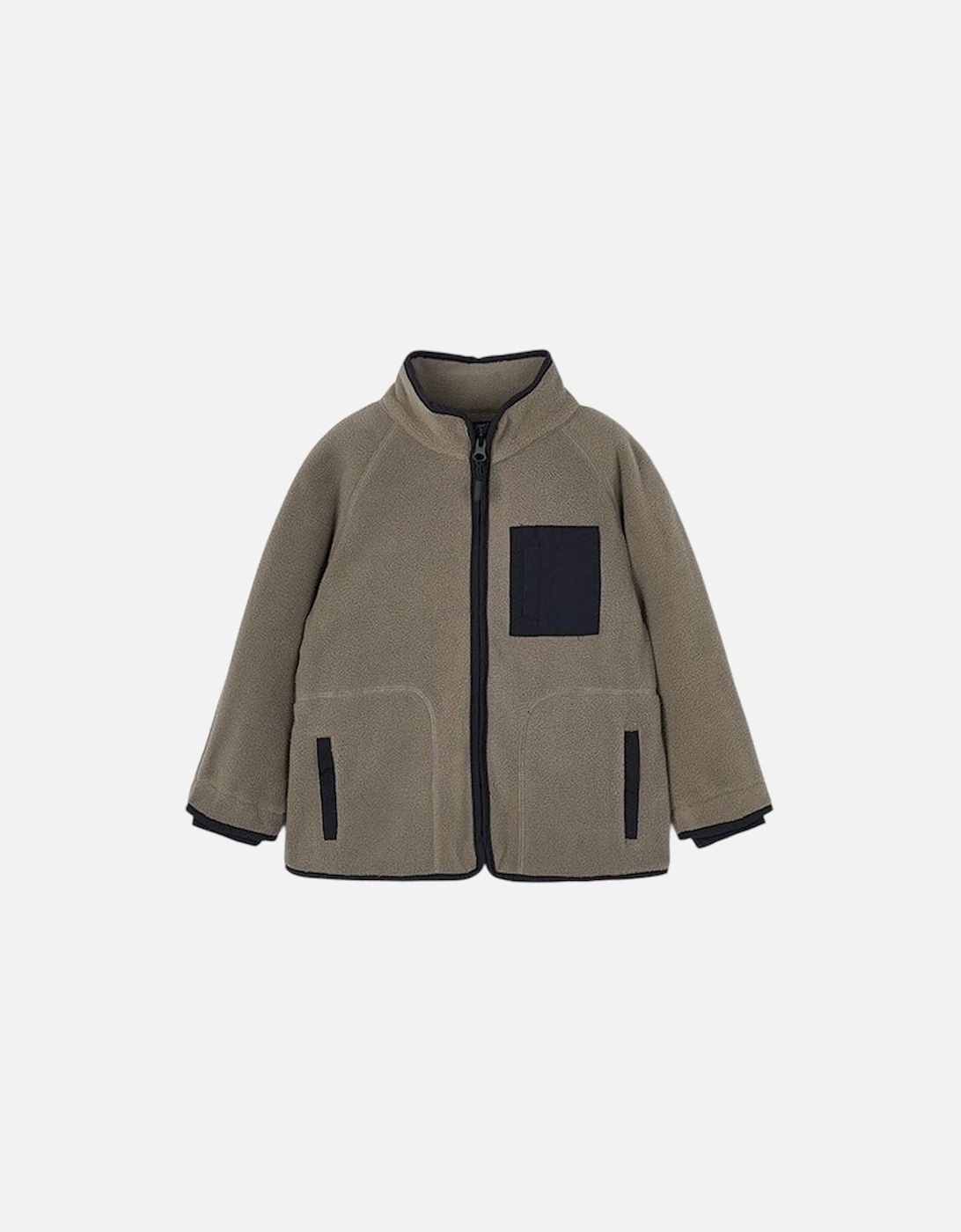 Boys Grey Zip Up Fleece Jacket, 7 of 6