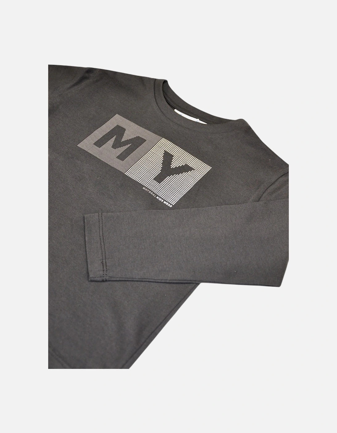 Boys Grey Logo Top
