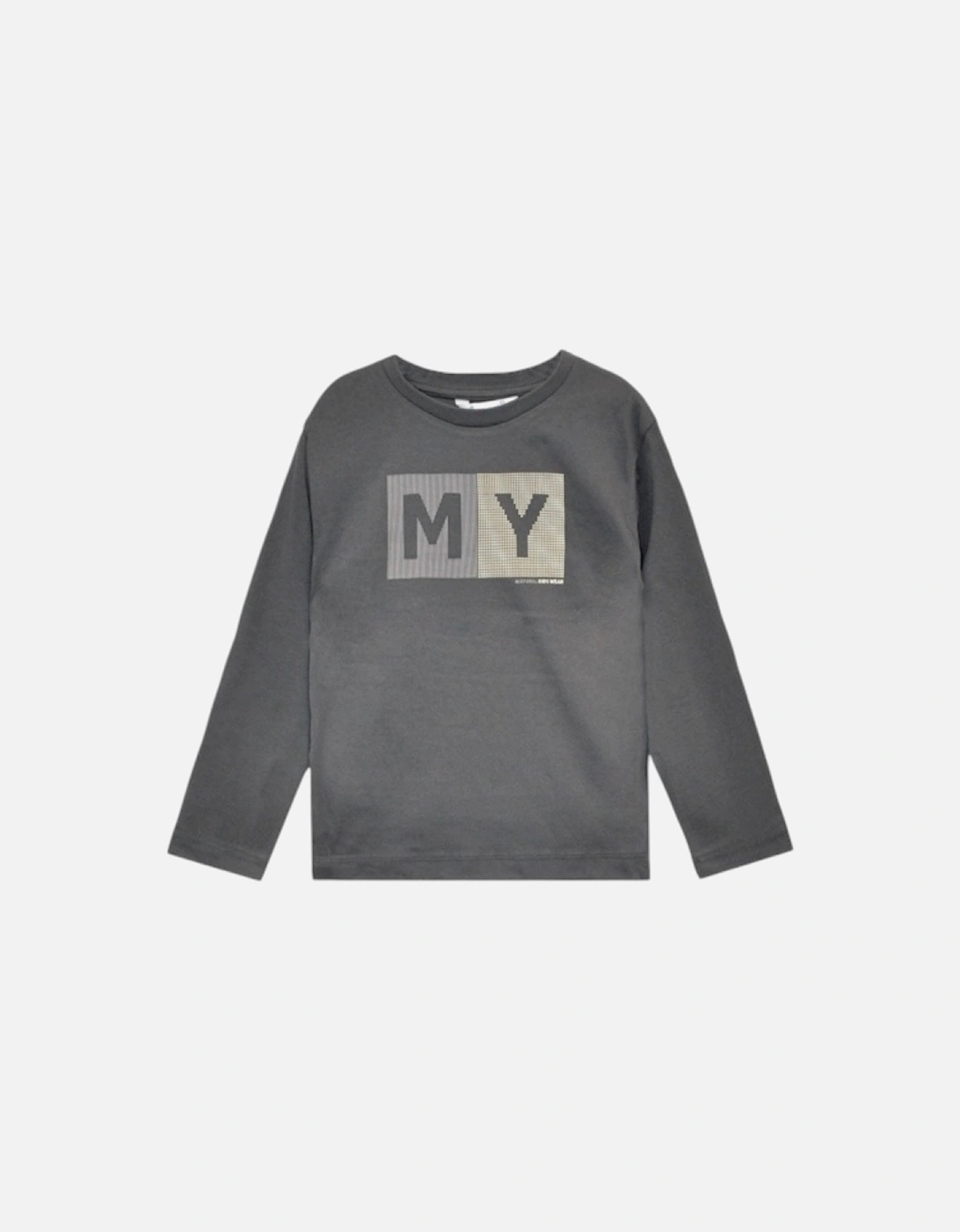 Boys Grey Logo Top, 5 of 4