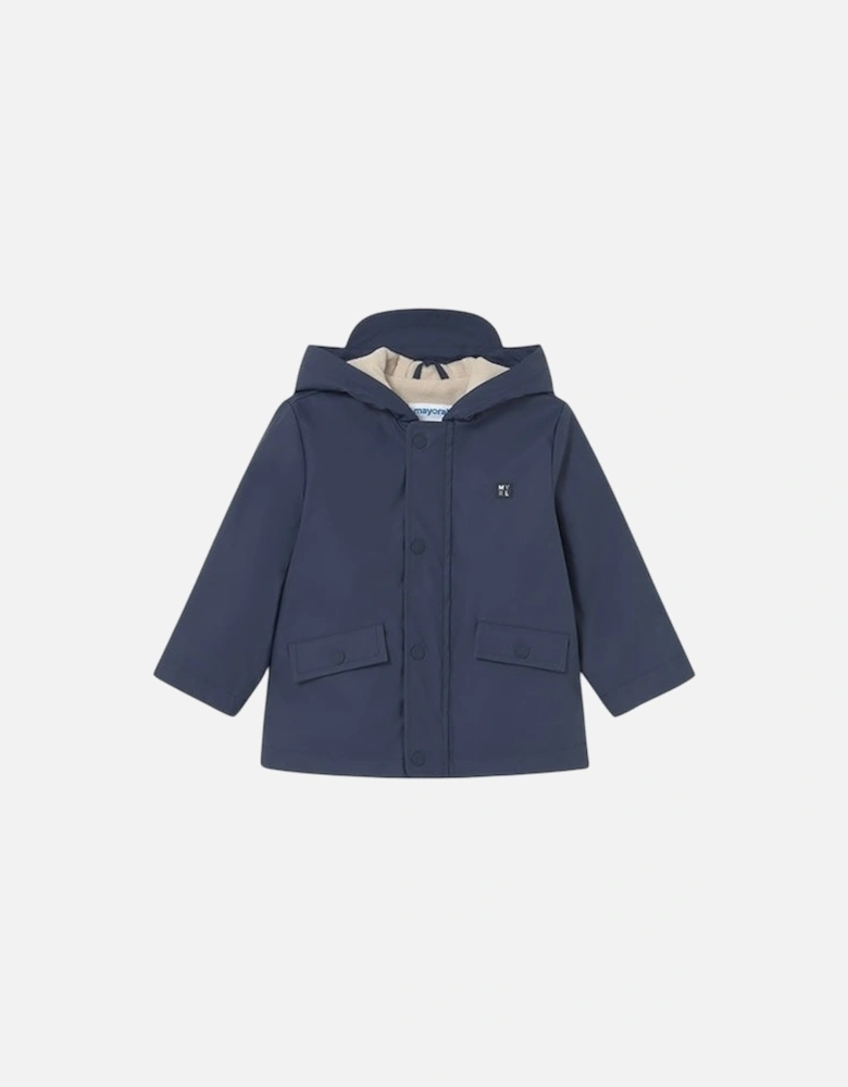 Boys Navy Rain Coat