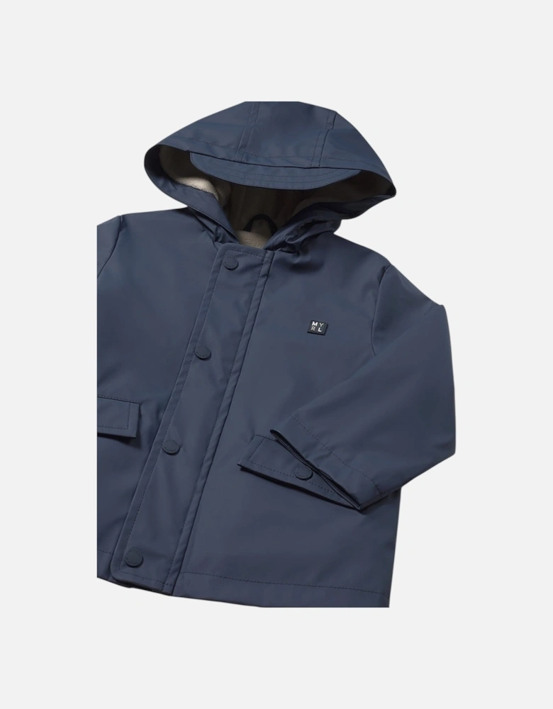Boys Navy Rain Coat