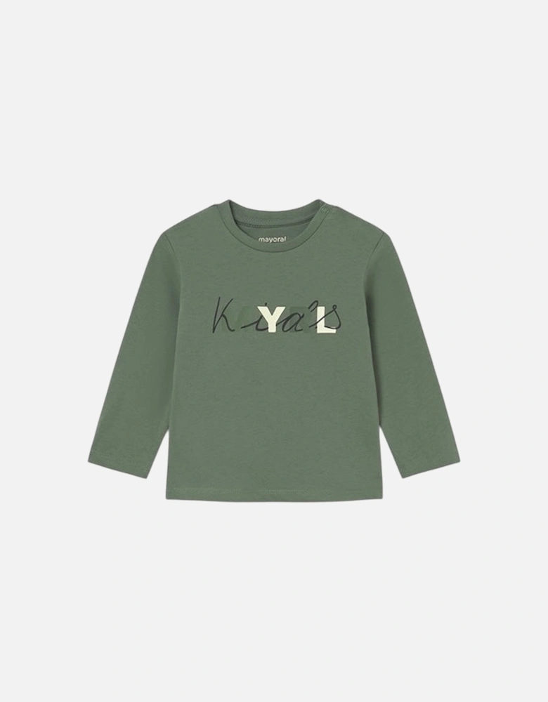 Boys Green Logo Top