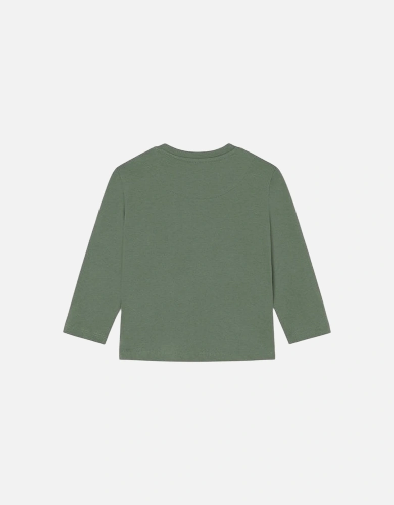 Boys Green Logo Top