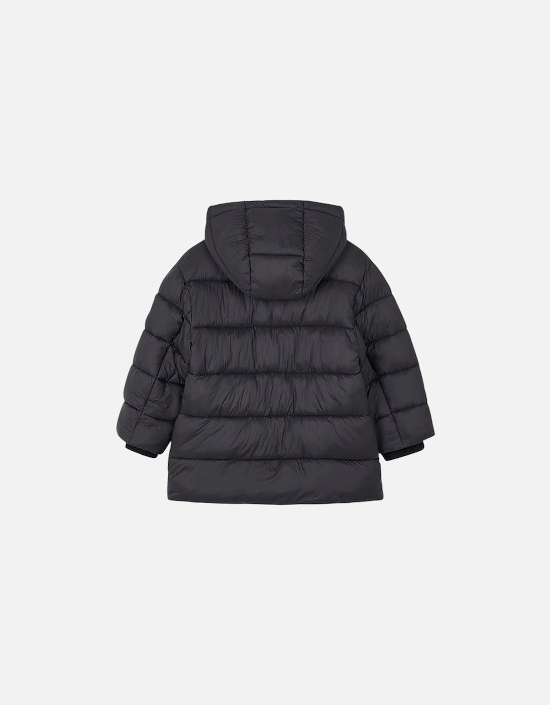 Boys Black Long Padded Coat