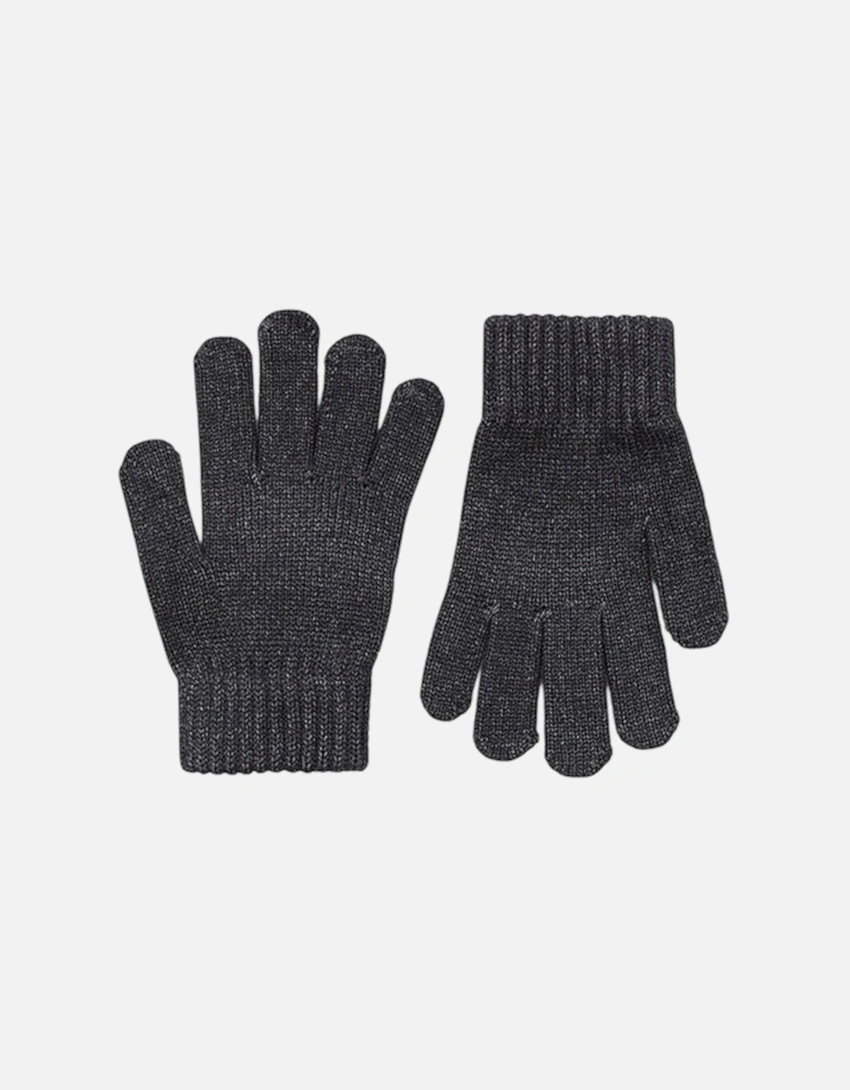 Boys Grey Knit Gloves