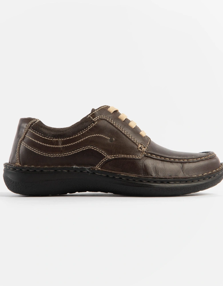 JUPITER Mens Leather Lace Up Shoes Brown