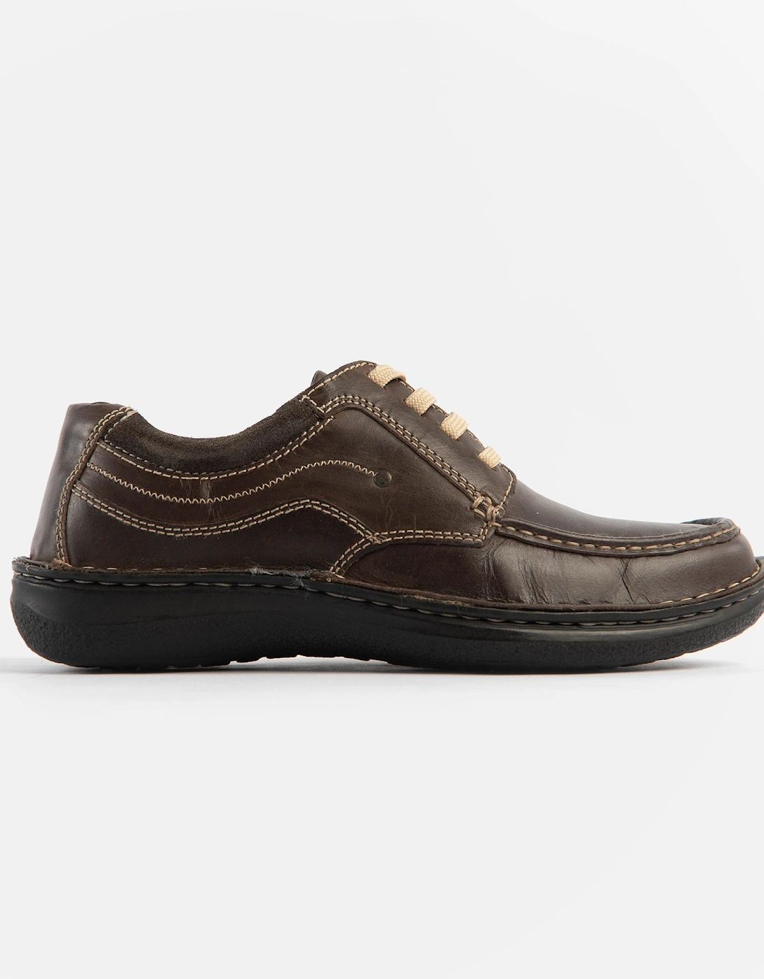 JUPITER Mens Leather Lace Up Shoes Brown, 7 of 6