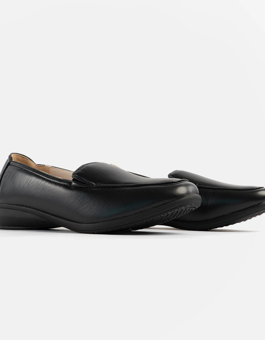 SALLY Womens Slip-On Loafers Black
