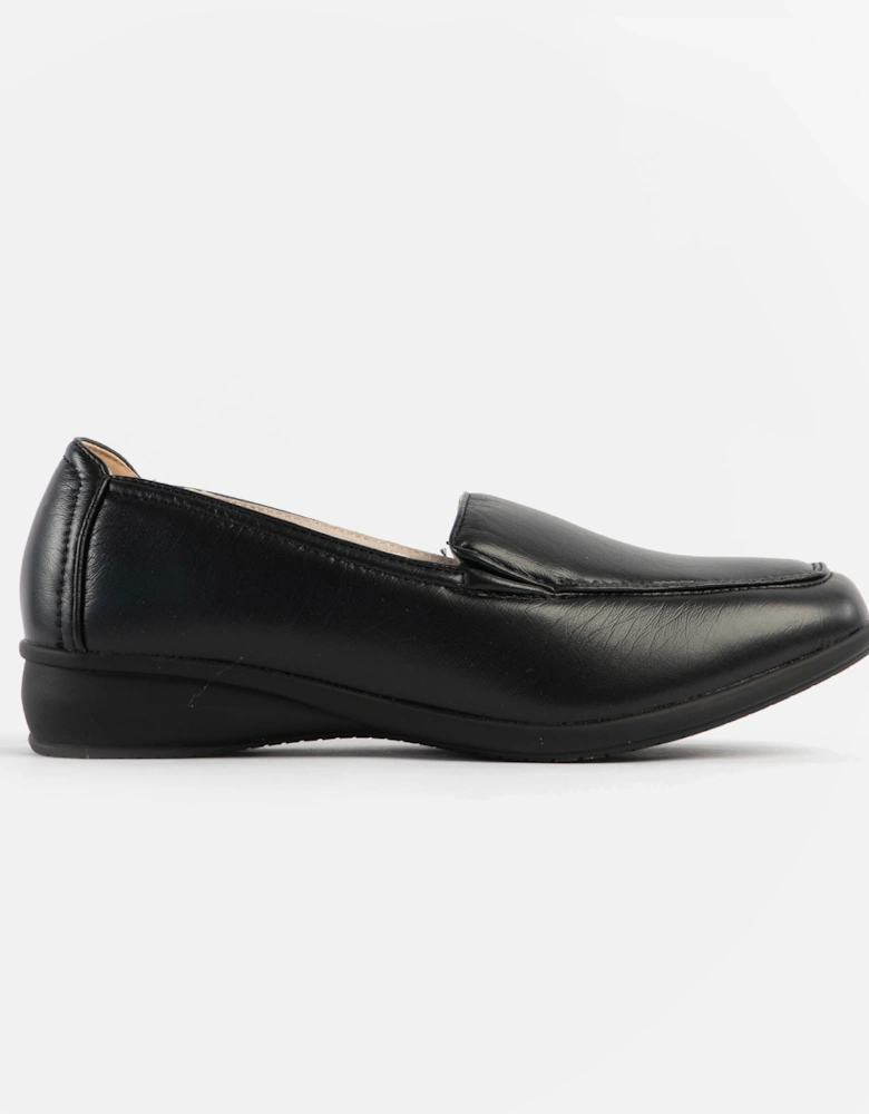 SALLY Womens Slip-On Loafers Black