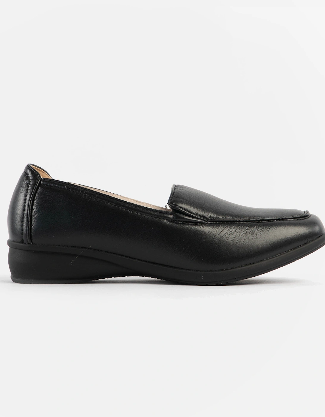 SALLY Womens Slip-On Loafers Black, 7 of 6