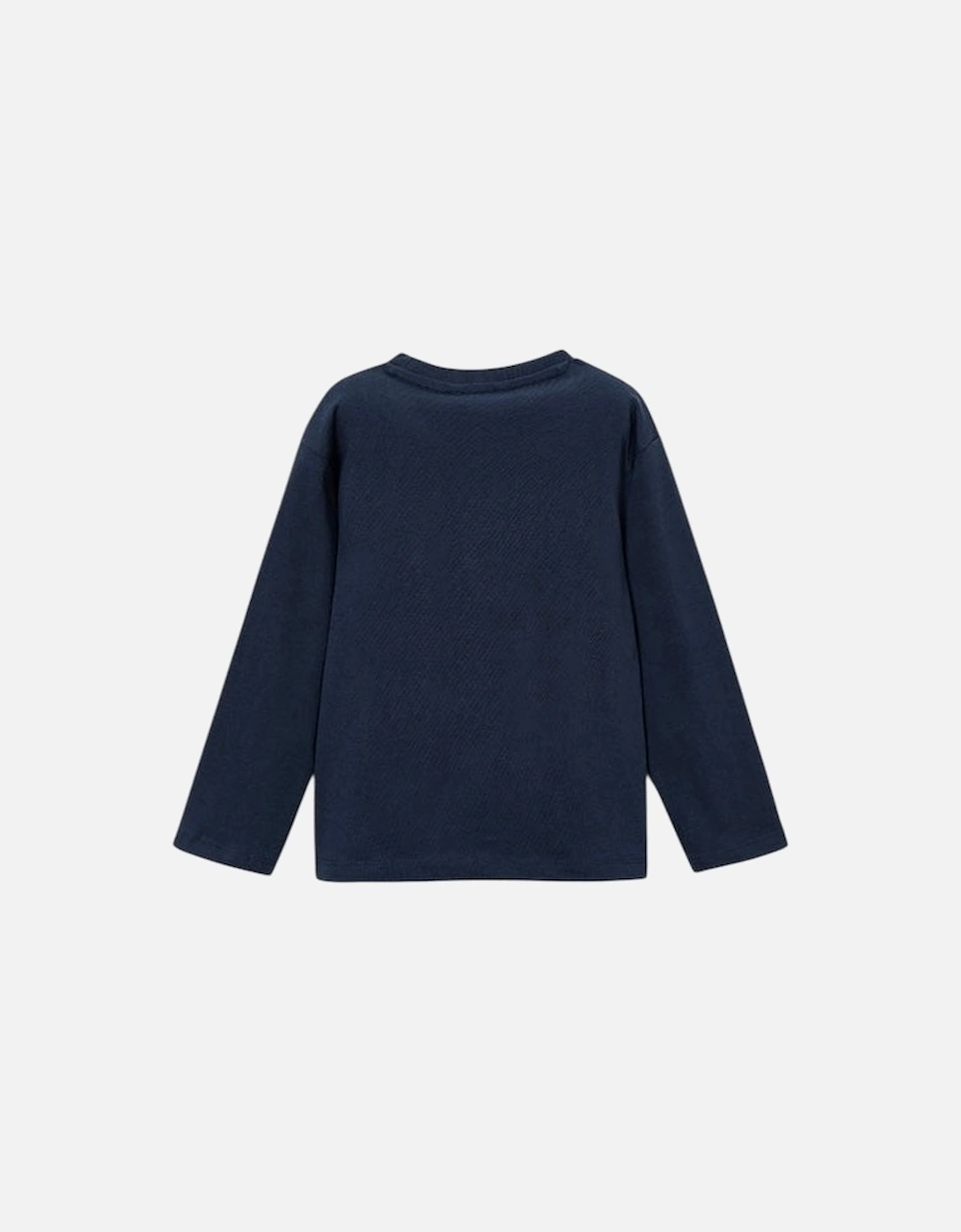 Boys Navy Logo Top