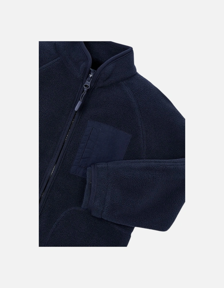 Boys Navy Zip Up Fleece Jacket