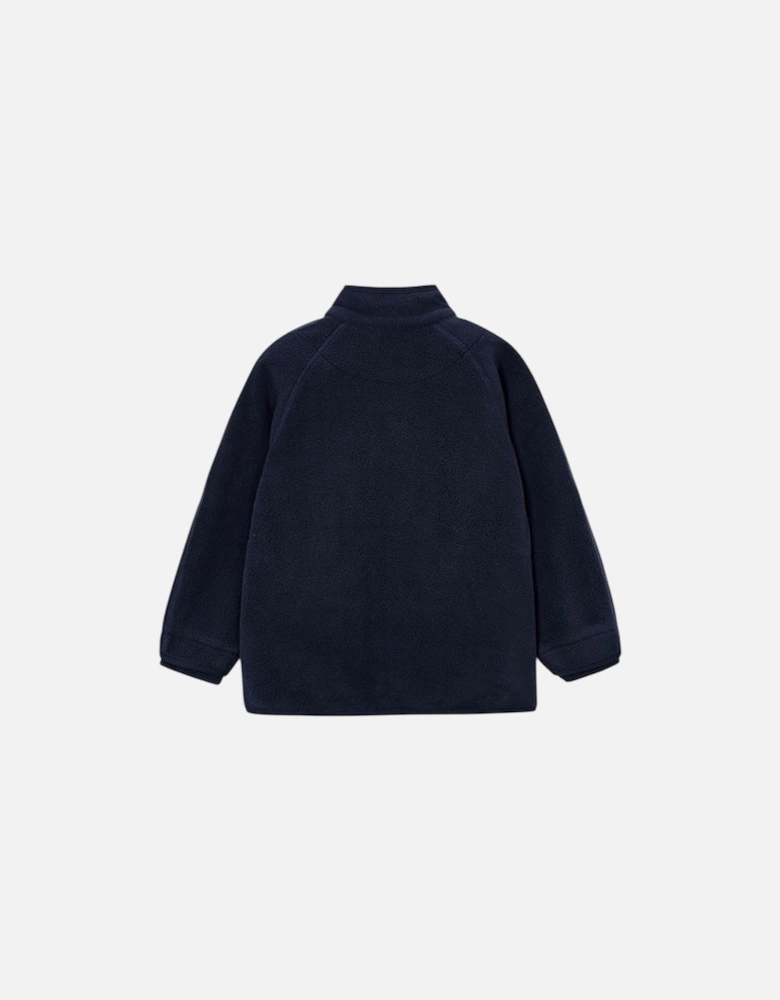 Boys Navy Zip Up Fleece Jacket