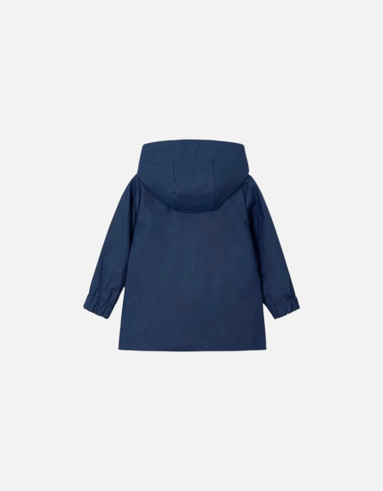 Boys Navy Rain Coat