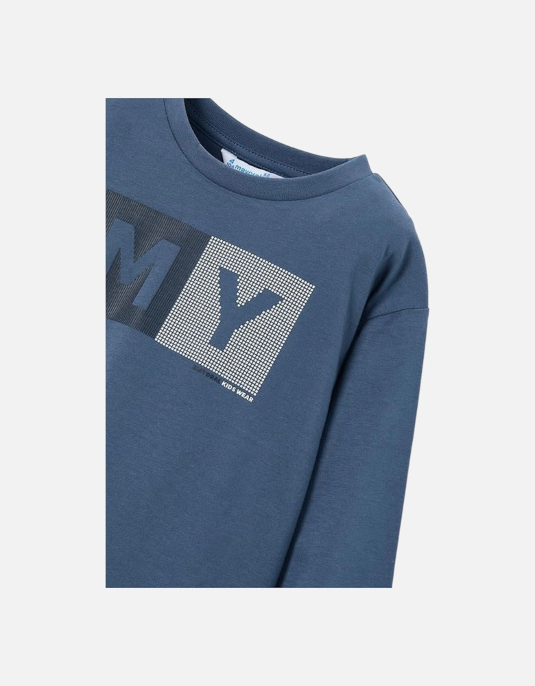 Boys Blue Logo Top