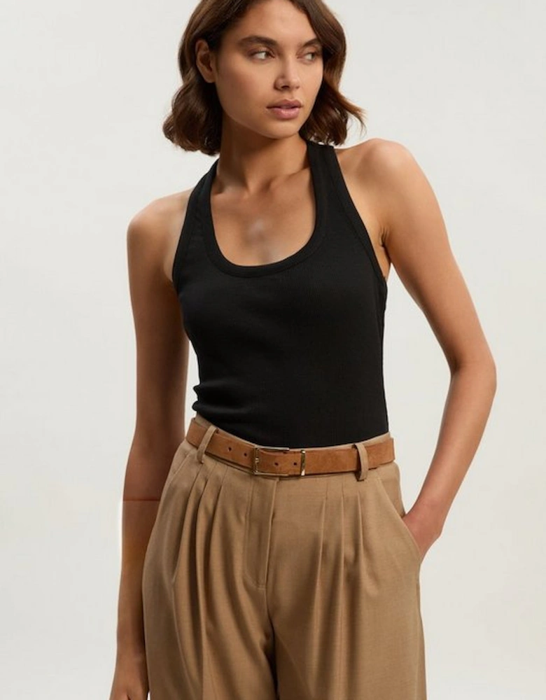 Compact Jersey Ribbed Racer Back Vest