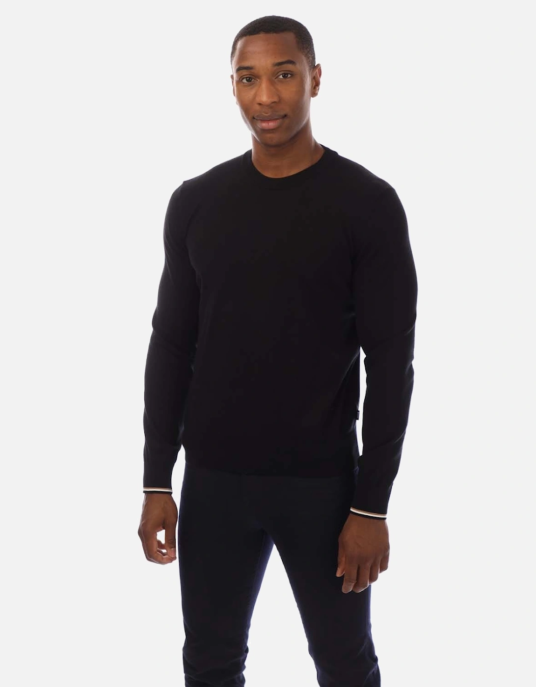 Hugo Boss Men's Manebello-P Crewneck Sweatshirt - Black - Size: 36
