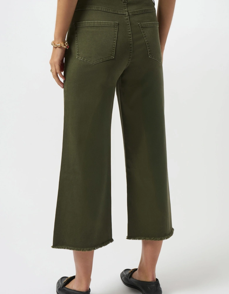 Claudia Culotte jeans with ebellished front seam