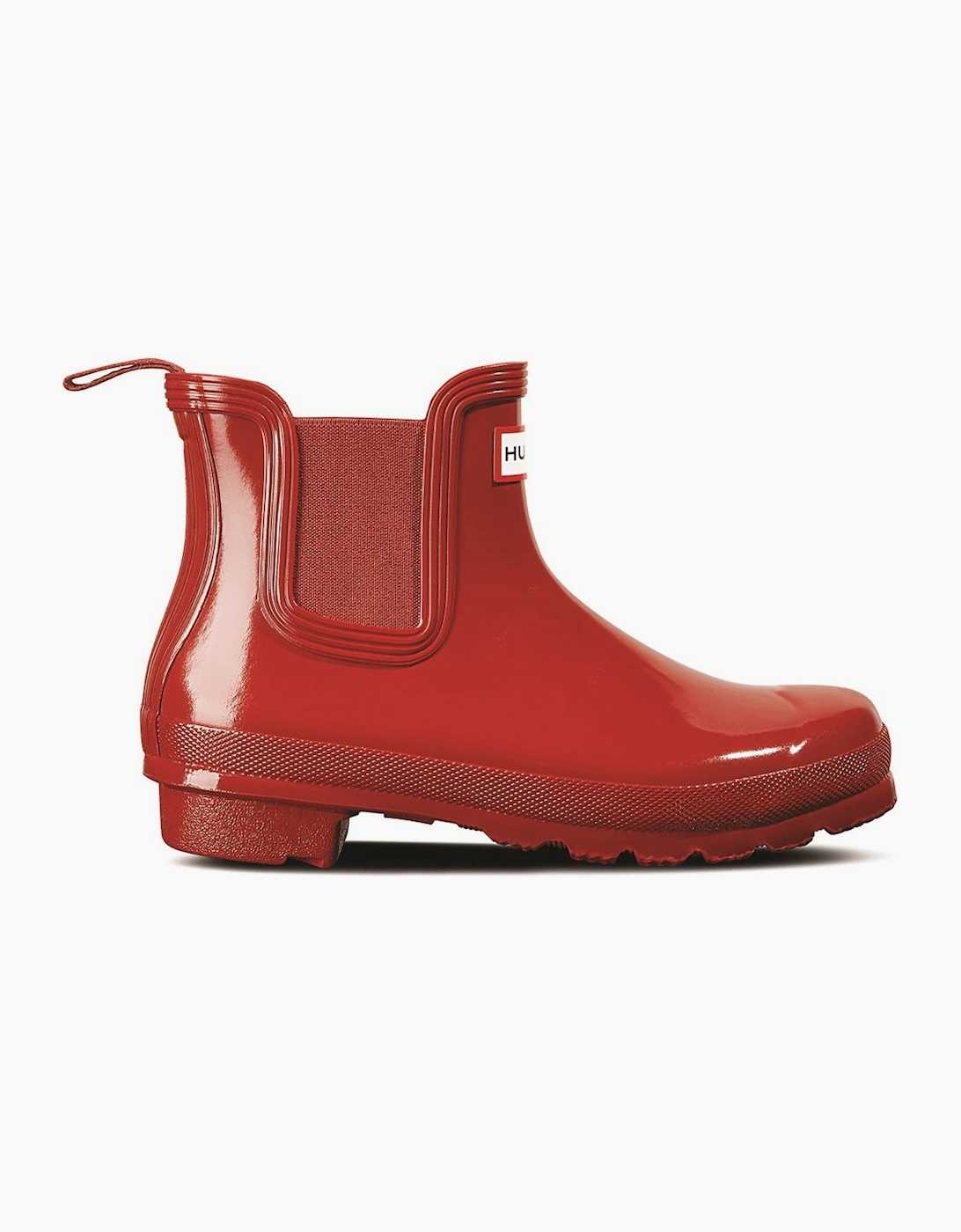 Hunter Women's Red Original Chelsea Gloss Wellingtons  Size 5