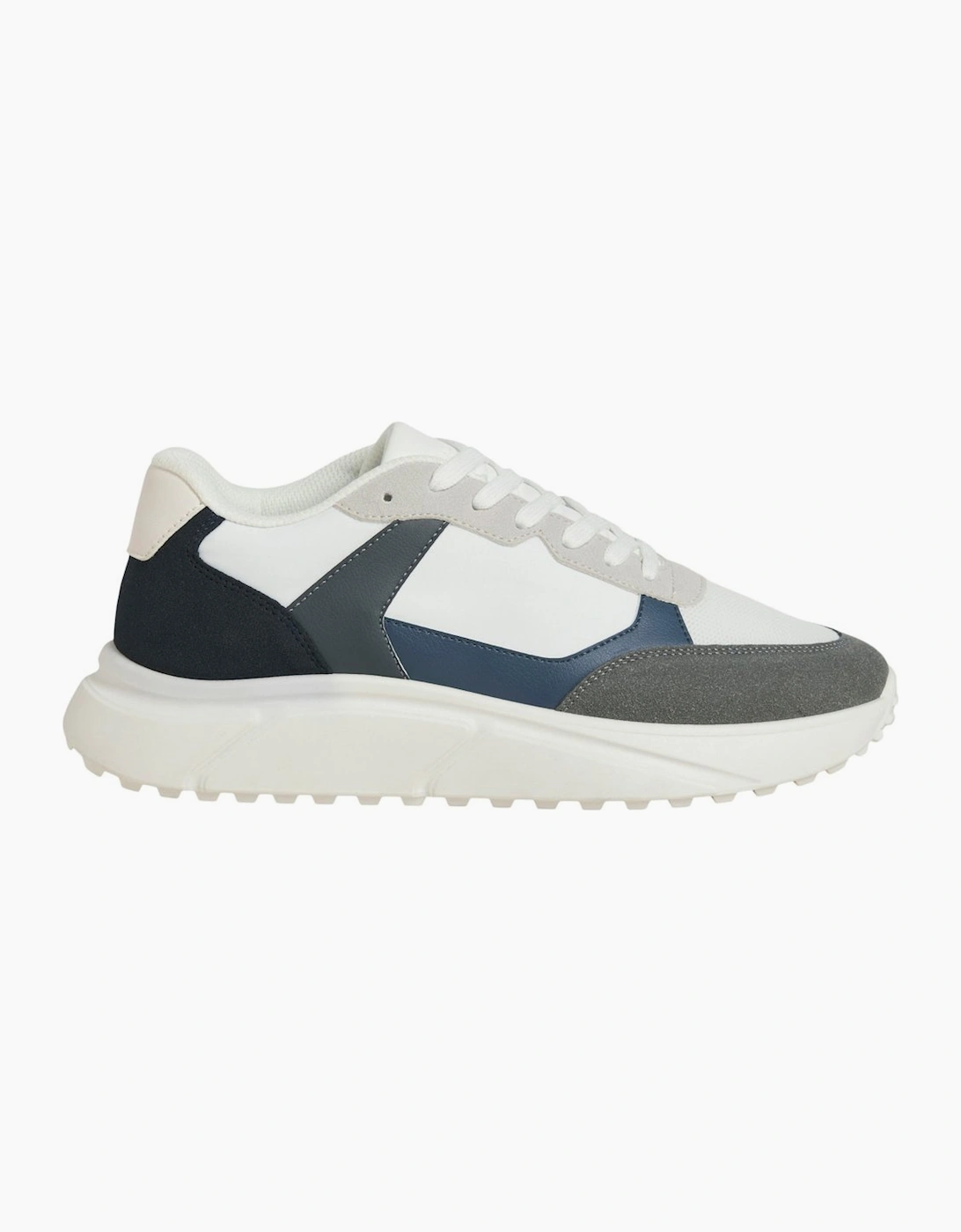 Jack & Jones Men's White Aspire Runner Trainers - Size: 7
