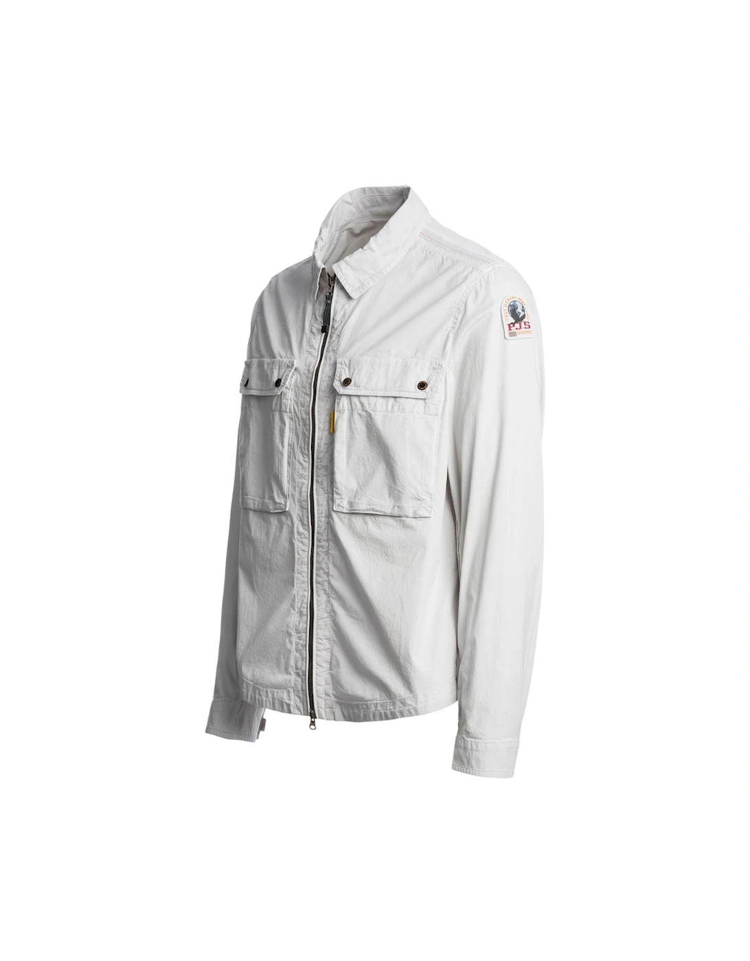Tel Ghiacco White Thin Overshirt Coat