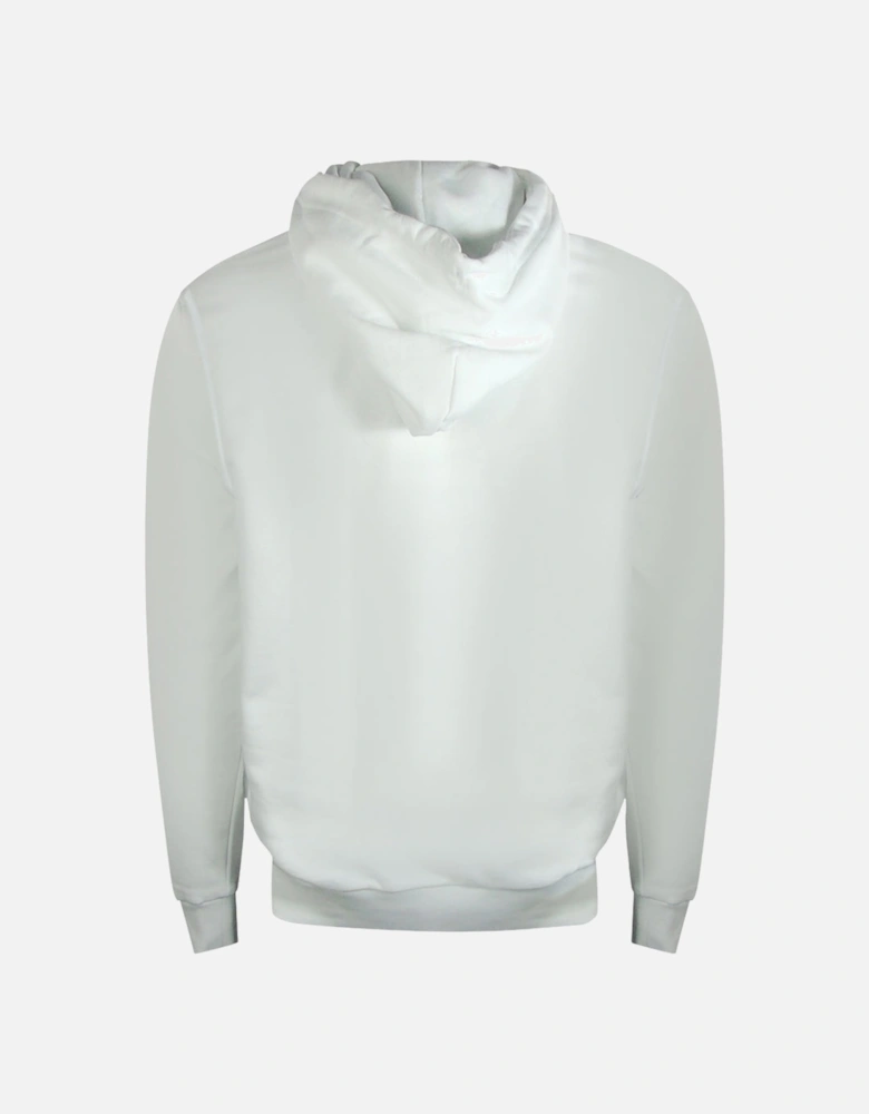 New D Logo White Hoodie