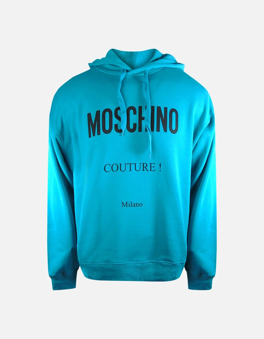 Couture Logo Turquoise Blue Hoodie, 3 of 2