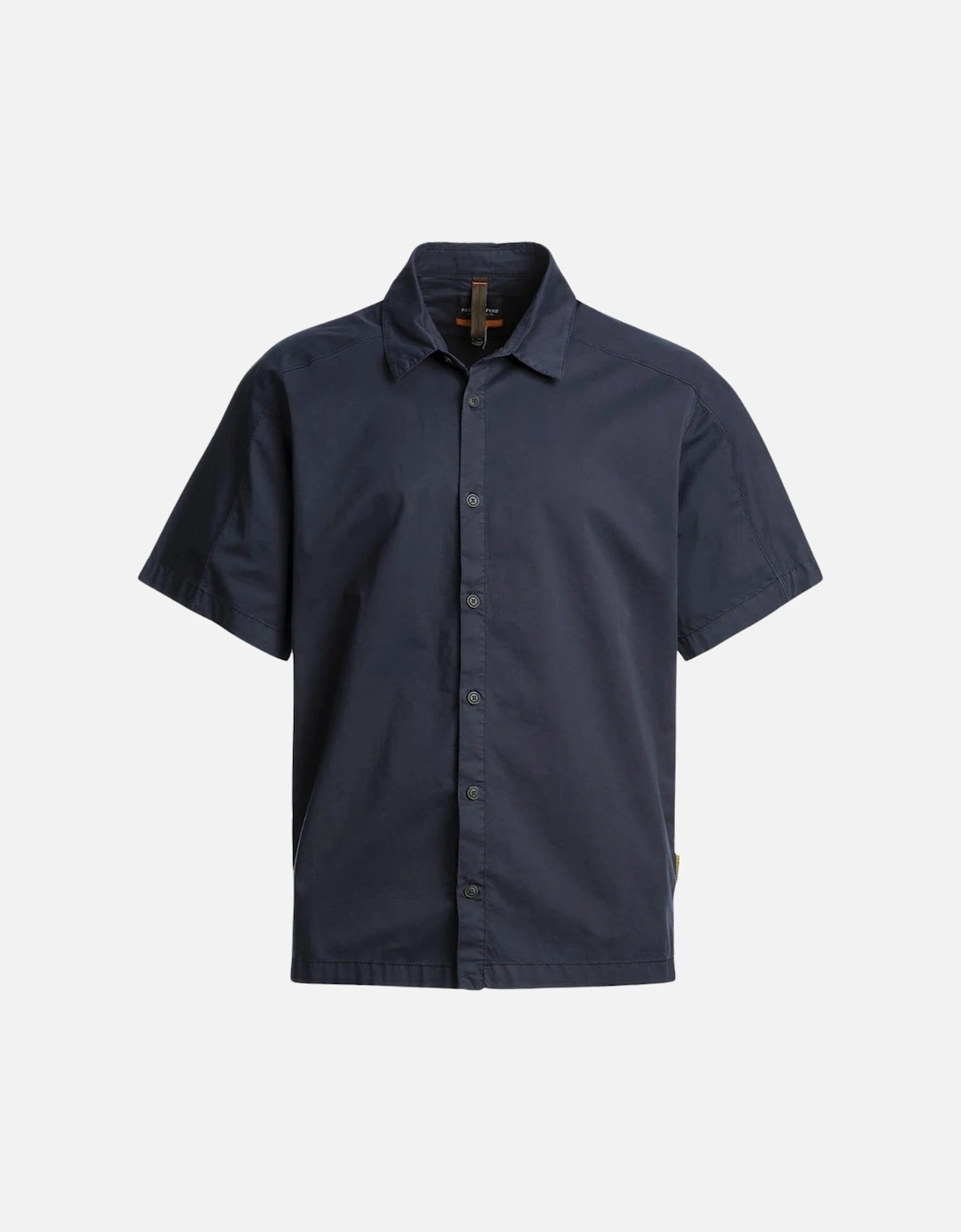 Tobin Dark Navy Blue Short Sleeve Casual Shirt, 4 of 3