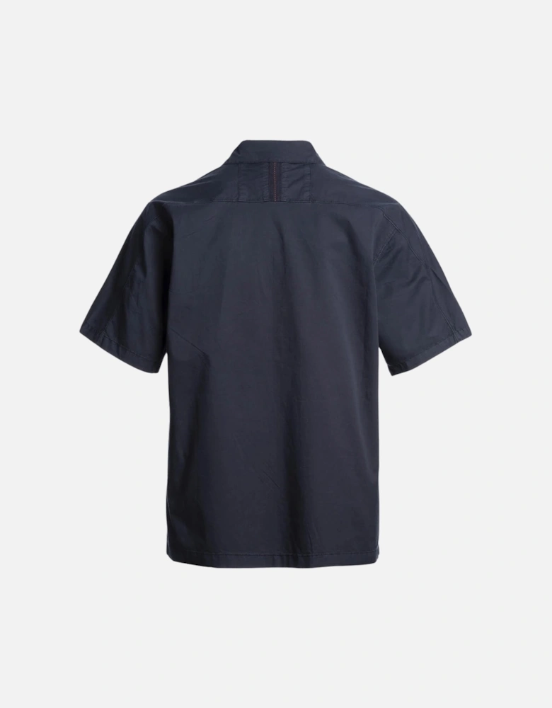 Tobin Dark Navy Blue Short Sleeve Casual Shirt